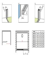 Дверь раздвижная в нишу IDEA Black DWJ 100 Right (Radaway) 1000x2005