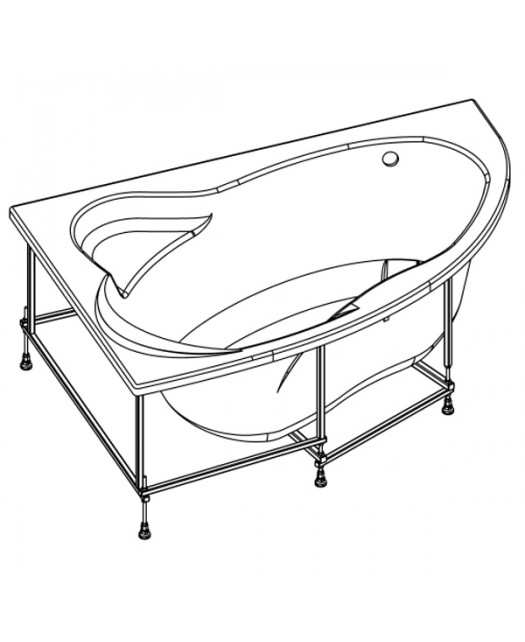 Монтажный набор для ванны MERIDA (Roca ) 170х100 (каркас, комплект креплений к стене)