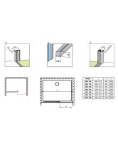 Дверь раздвижная в нишу IDEA DWJ 100 Right (Radaway) 1000x2005