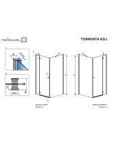 Дверь распашная для угловой установки Torrenta KDJ 80/R (Radaway) 800х800x1850