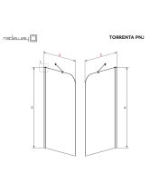 Штора для ванны Torrenta PNJ/R (Radaway) 800x1500