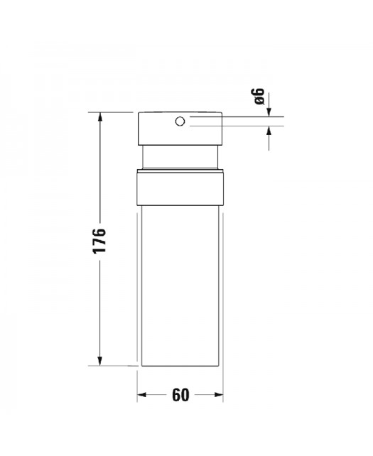 Дозатор для мыла Starck T подвесной (Duravit) Германия, черный матовый