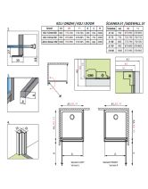 Дверь распашная для угловой установки NES Black KDJ I Door 80 Right (Radaway) 800x2000