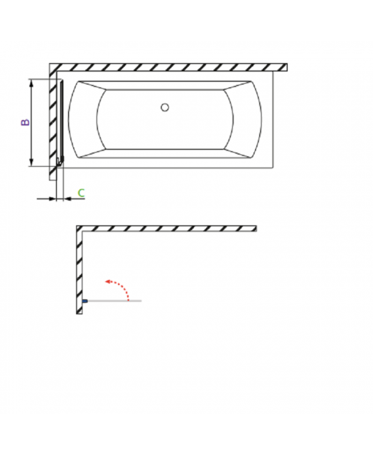 Штора для ванны Carena PNJ/L (Radaway) 700x1500