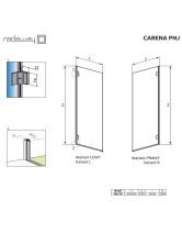 Штора для ванны Carena PNJ/L тонированное (Radaway) 700x1500