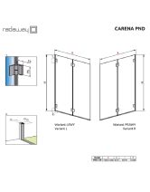 Штора для ванны Carena PND/R (Radaway) 1300x1500