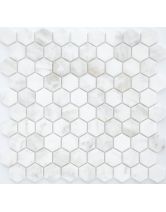 Мозаика из мрамора Dolomiti bianco MAT hex (LeeDo) Китай 28,5х30,5