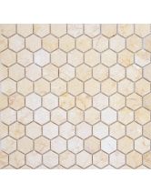 Мозаика из мрамора Botticino MAT hex (LeeDo) Китай 28,5х30,5