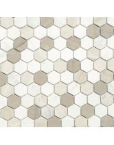 Мозаика из мрамора Pietra Mix 3 MAT hex (LeeDo) Китай 28,5х30,5