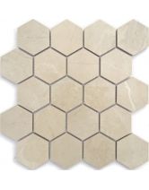 Мозаика из керамогранита Marble Porcelain Nuvola beige (под мрамор) (LeeDo) Китай 26,7х30,8