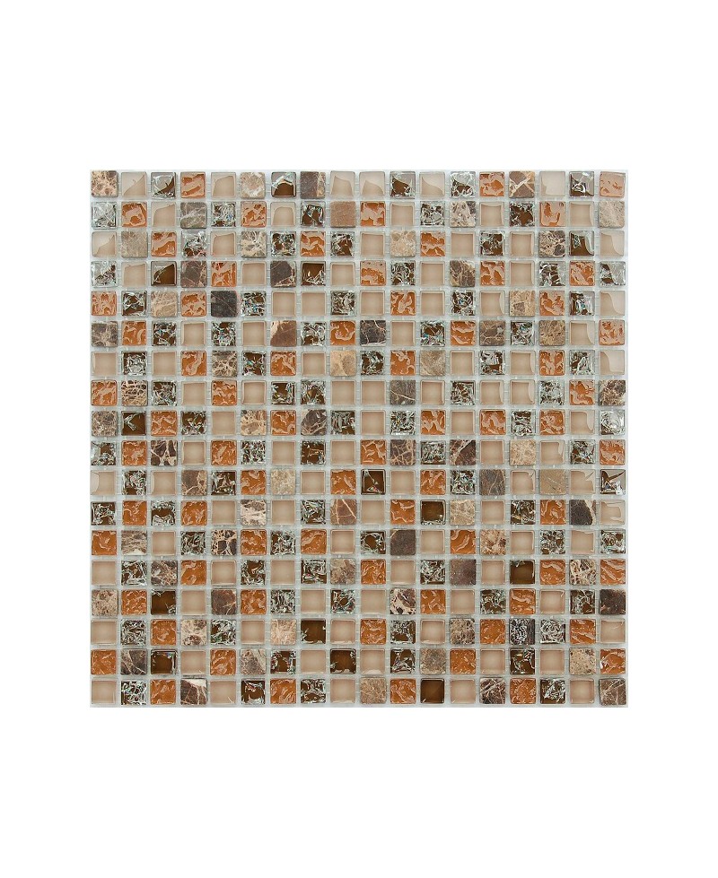 Мозайка из камня и стекла Naturelle Klondike 15x15x8 (LeeDo) Китай 30,5х30,5