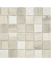 Мозаика из камня Art Travertino silver MAT  48x48x8 (LeeDo) Китай 30х30