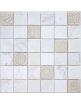 Мозаика из камня Art Dolomiti bianco MAT  48x48x8 (LeeDo) Китай 30х30