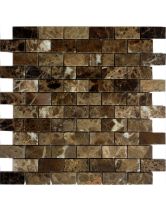 Мозаика из камня Pietrine Emperador Dark POL 23x48x7 мм (LeeDo) Китай 29,8х29,8