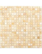 Мозаика из камня Pietrine Onice beige POL 15x15x8 мм (LeeDo) Китай 30,5х30,5