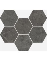 Мозаика Charme Evo Floor Project Antracite Hexagon патинированный (Italon) Россия 29х25