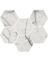 Мозаика Charme Evo Floor Project Statuario Hexagon патинированный (Italon) Россия 29х25