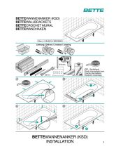 Крепление для пристенной установки со звуковой изоляцией (анкер, к-т 3 шт.) (BETTE) Германия