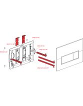 Кнопка управления системой инсталляции M570 (ALСAPLAST) белый глянец