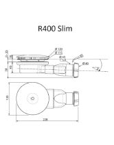 Сифон для поддонов R400 SLIM (Radaway) Польша, диаметр слива 90мм