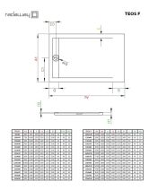Поддон душевой прямоугольный из жидк. мрамора Teos F (Radaway) (Польша) антрацит 110х80