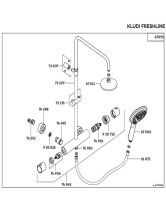 Душевая система DUAL SHOWER SYSTEM с термостатом (KlUDI) Германия, хром