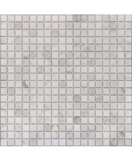 Мозаика из камня Pietrine Dolomiti bianco MAT 15x15х4 мм (LeeDo) Китай 30,5х30,5