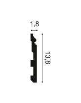 Плинтус напольный дюрополимерный SX118 CONTOUR (Orac) 138х18х2000 мм