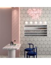 Керамическая плитка VICTORIA Blush Art WALL RETT (Marca Corona) Италия 40х80