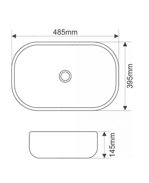 Раковина керамическая SL-1105 (SantiLine) 48,5х39,5х14,5