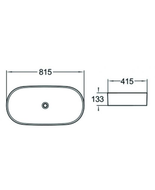 Раковина керамическая SL-1079 (SantiLine) 81,5х41,5х13,3