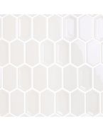 Мозаика из керамики Candylike Crayon White glos 38x76x8 (LeeDo) Китай 278х304