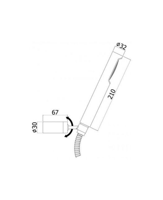 Душевой гарнитур Birillo ZDUP036NO (Paffoni) Италия, чёрный матовый