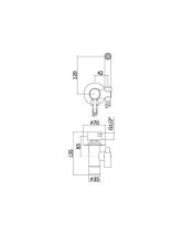 Смеситель с гигиеническим душем Tweet Round ZDUP110BO (Paffoni) Италия, белый матовый