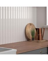 Плитка керамическая настенная VIBE Out Gesso White Gloss (EQUIPE) Испания 6,5x20