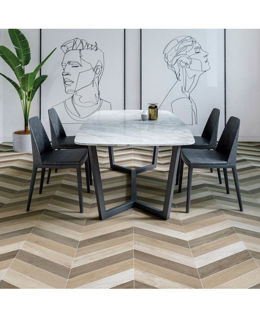 Керамический гранит 60 Chevron A Wood Mid (WOW) Испания 10х52