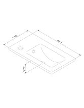 Раковина мебельная керамическая X-JOY (AM.PM) 45 см