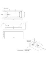 Акриловая ванна GEM (AM.PM) 160х70 белая