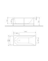 Акриловая ванна SPIRIT (AM.PM) 150х70