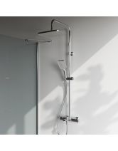 Душевая система FUNC со смесителем термостатом и изливом (AM.PM) хром