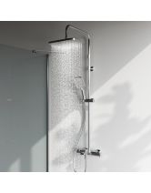 Душевая система FUNC со смесителем термостатом и изливом (AM.PM) хром