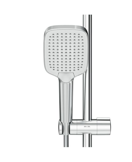 Душевая система FUNC со смесителем термостатом и изливом (AM.PM) хром