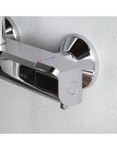 Душевая система FUNC со смесителем термостатом и изливом (AM.PM) хром