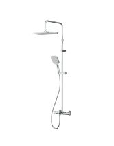 Душевая система FUNC со смесителем термостатом и изливом (AM.PM) хром