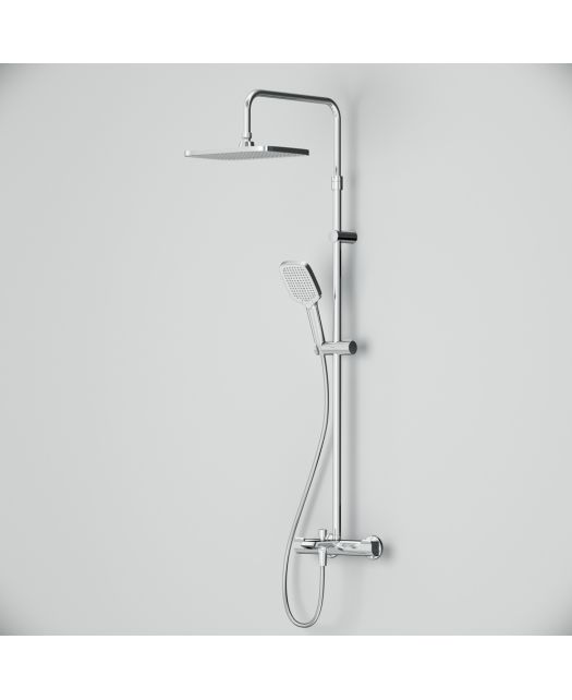 Душевая система FUNC со смесителем термостатом и изливом (AM.PM) хром