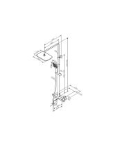 Душевая система FUNC со смесителем термостатом и изливом (AM.PM) хром
