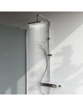 Душевая система FUNC с ванно-душевым однозахватным смесителем-полкой (AM.PM) хром