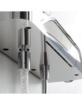 Душевая система FUNC с ванно-душевым однозахватным смесителем-полкой (AM.PM) хром