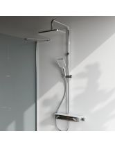Душевая система FUNC с ванно-душевым однозахватным смесителем-полкой (AM.PM) хром