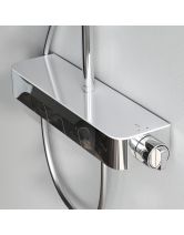 Душевая система FUNC с ванно-душевым однозахватным смесителем-полкой (AM.PM) хром